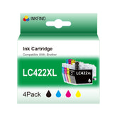 Brother LC422XL 4-kleuren XL-inktcartridge compatibele multipack