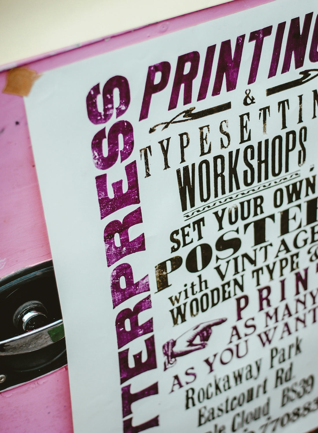 white and pink labeled box