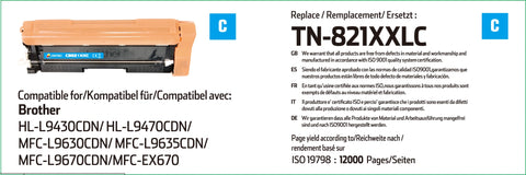 Compatible Brother TN-248XL High Capacity Cyan Toner