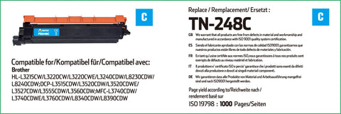 Brother TN-248C Cyan Toner Cartridge