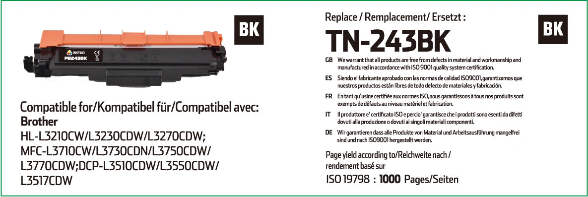 Brother TN-243BK Black Toner Cartridge