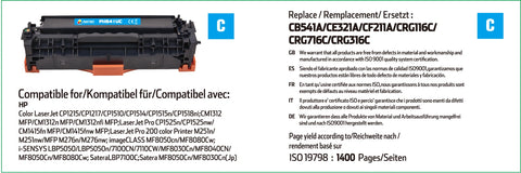 HP 125A Cyan Toner Cartridge - (CB541A)
