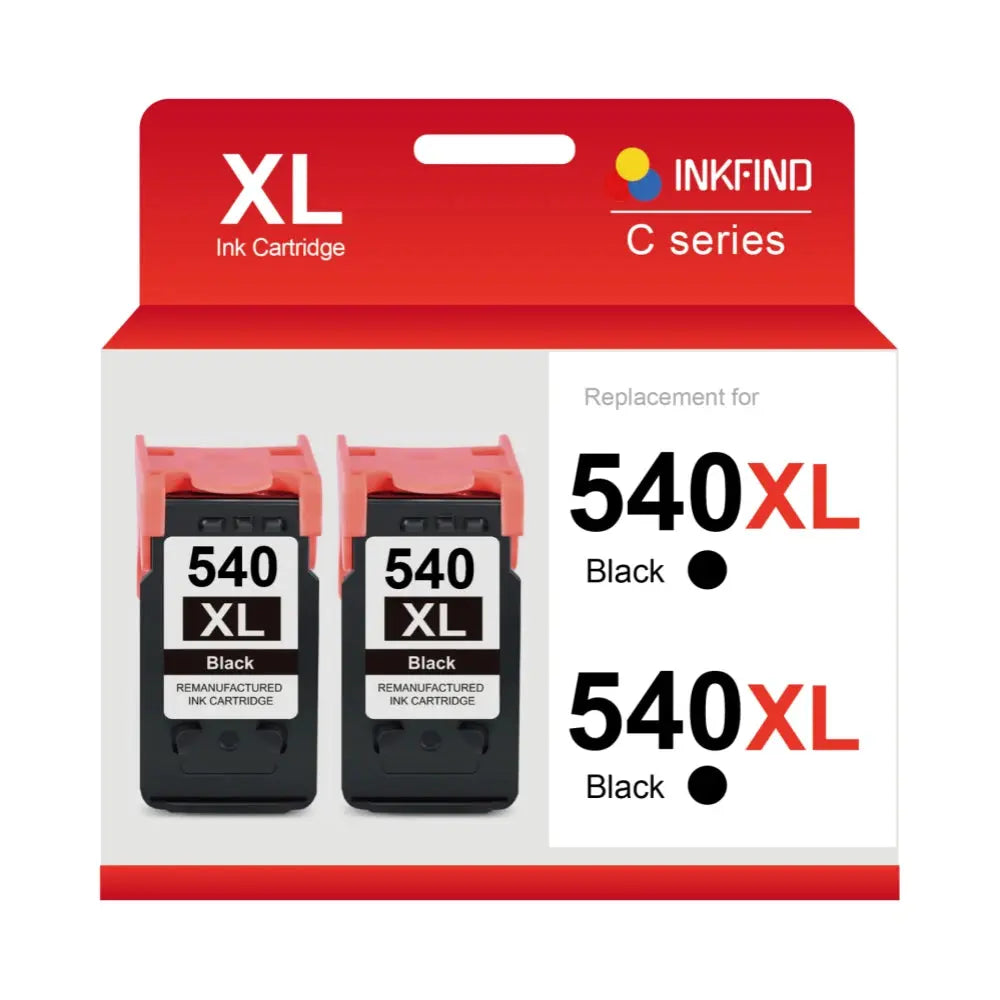 Compatible Canon PG-540XL Black Ink Cartridge High Capacity 2-Pack - 5222B005AA INKFIND