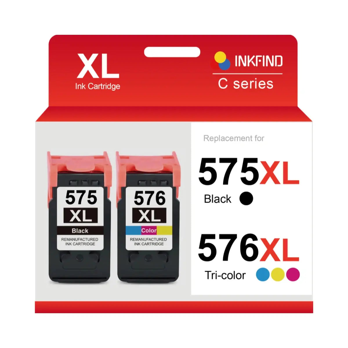 Compatible Canon PG-575XL/CL-576XL Black & Tri-Colour High Capacity Ink Cartridge Multipack INKFIND