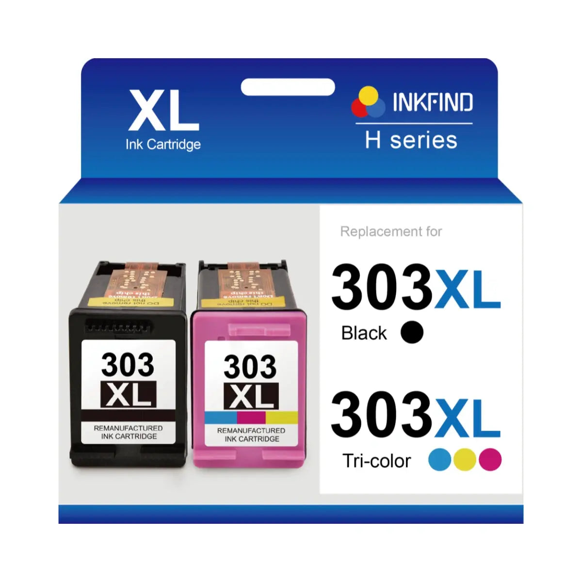 Compatible HP 303XL Black & Tri-Colour High Capacity Multipack - 3YN10AE INKFIND