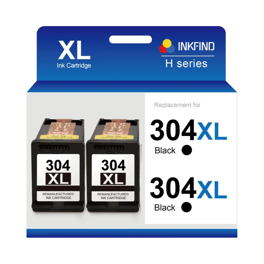 HP 304XL Black High Capacity Compatible Ink Cartridge 2-Pack