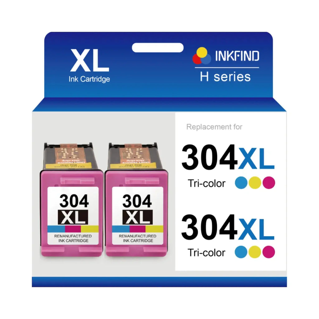 HP 304XL Tri-Colour High Capacity Compatible Ink Cartridge 2-Pack