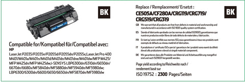HP 05A Black Toner Cartridge - (CE505A)