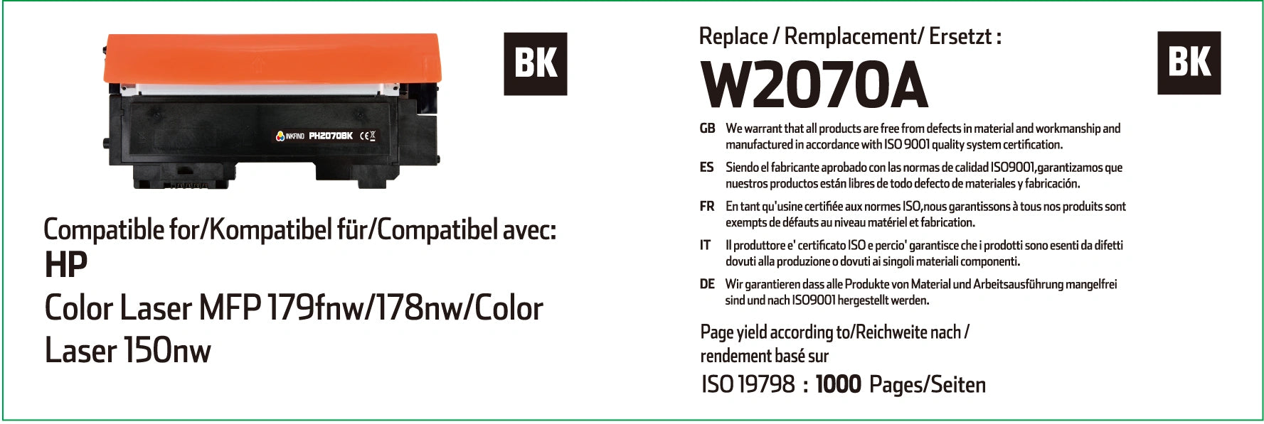 HP 117A Black Toner Cartridge