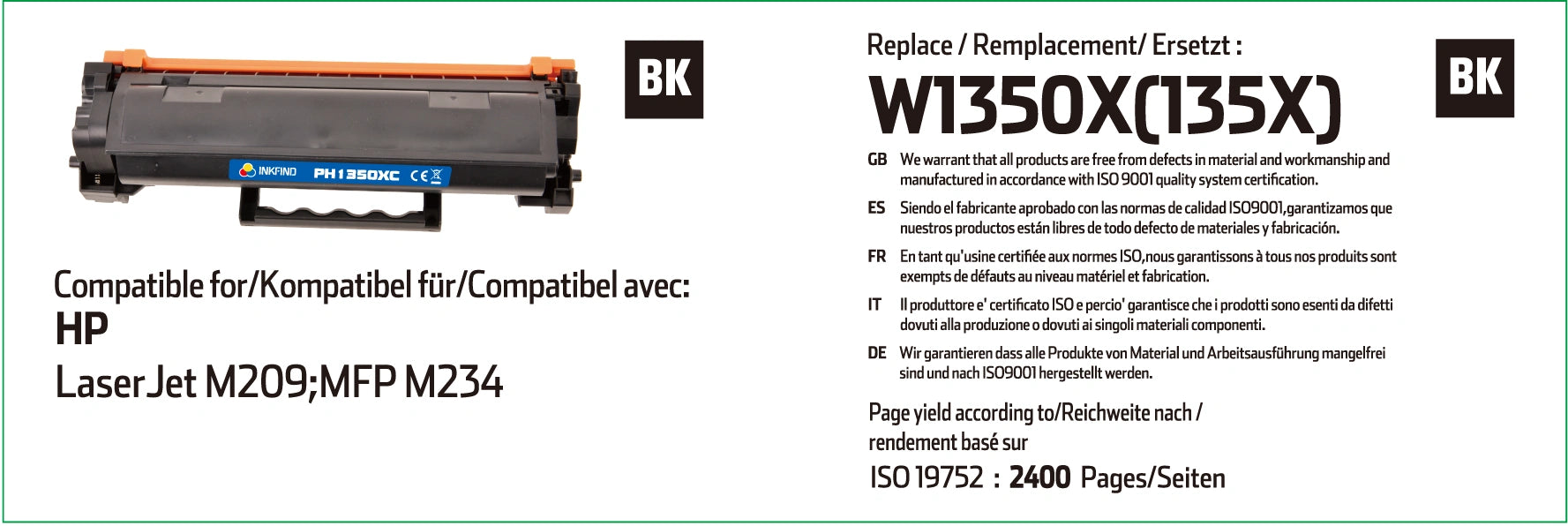 HP 135X High Capacity Black Toner Compatible