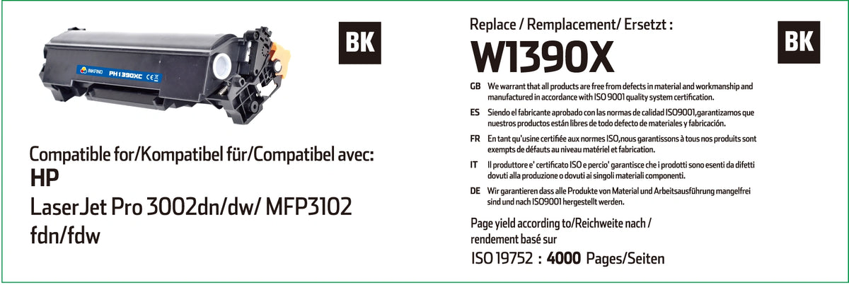 HP 139X Black Toner Cartridge Compatible