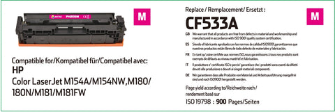 HP 205A Magenta Toner Cartridge Compatible CF533A