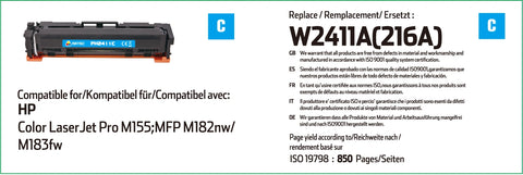 HP 216A Cyan Toner Cartridge W2411A