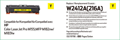 HP 216A Yellow Toner Cartridge