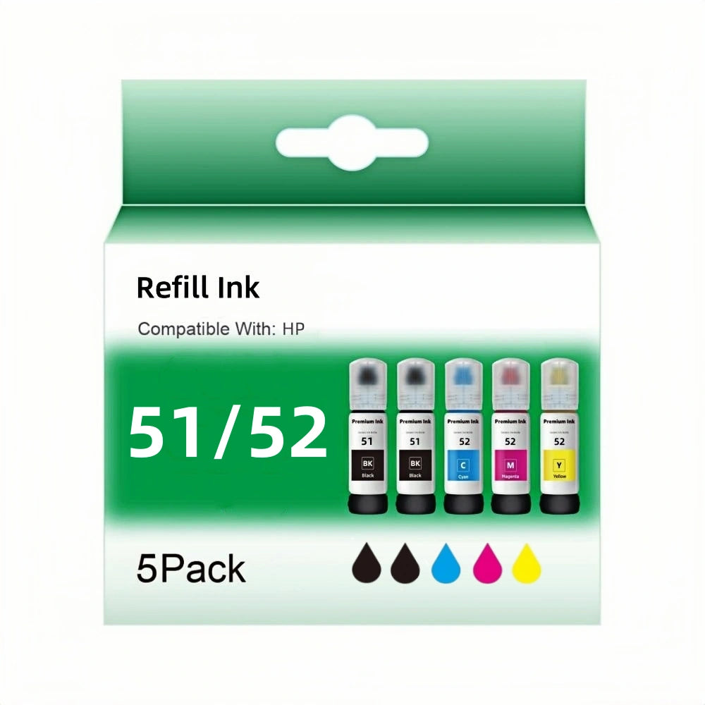 Compatible HP GT51/GT52 ink 5-colour Pack