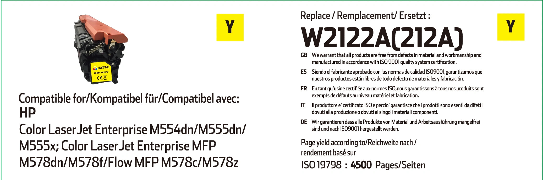 HP W2122A(212A)